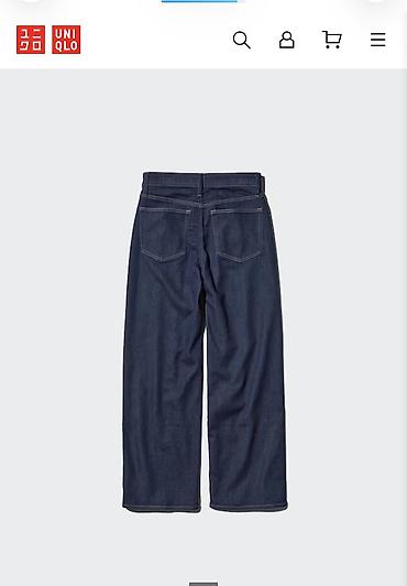 Джинсы: Джинсы, Прямые, Uniqlo, Япония, Средняя талия, Стрейч, L — 3