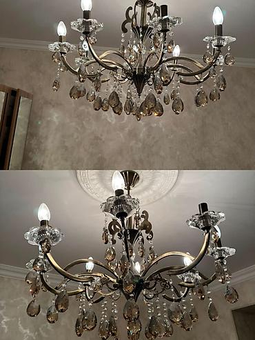 lyüstr: Çılçıraq, 8 lampa, Şüşə — 1