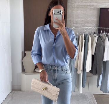 Košulje: 🔥Ženska košulja sa 3/4 rukavima - Model: klasična košulja ravnog — 1