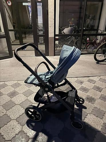 cybex коляски: Коляска, Cybex, цвет - Голубой, Б/у — 1