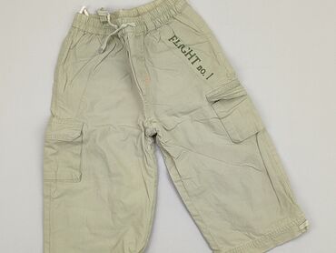 spodnie skorzane proste: Material trousers, 1.5-2 years, 92, condition - Good