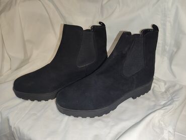 обувь женская 41: Сапоги, 41.5, цвет - Черный, Primark