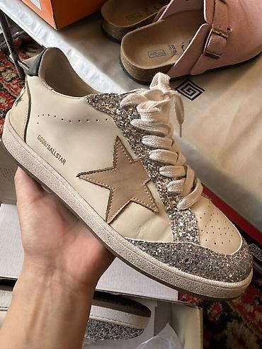 goose: Кроссовки, 39, Golden Goose, Б/у, цвет - Бежевый, Самовывоз — 1