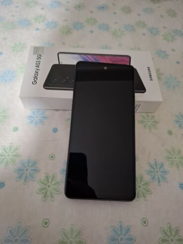 samsung 8 plus: Samsung Galaxy A53 5G, 128 GB, rəng - Qara, Düyməli, Barmaq izi, İki sim kartlı