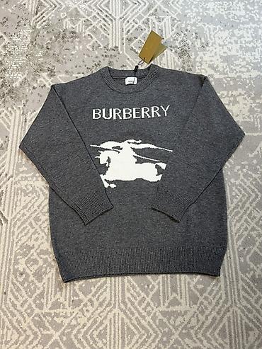 Свитера: Мужской свитер, L, Burberry, Новый, цвет - Серый — 1