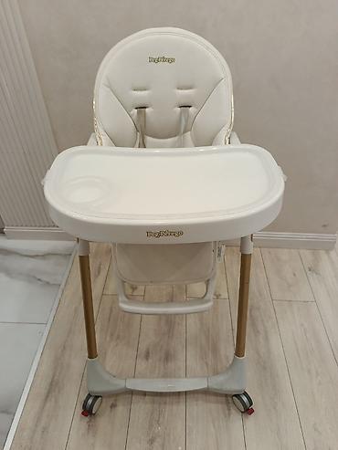 peg: Стульчик для кормления Peg Perego Prima Pappa Follow Me, цвет белый с — 2