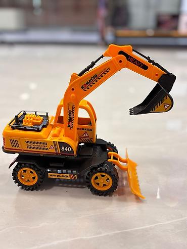 uşaqlar ucun lovhə: Uşaq oyuncağı – Komatsu tərzində ekskavator/buldozer maşını - Rəng — 1