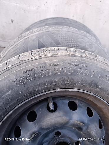 резина 155 80 13: Комплект из 4 колес в сборе для Kia: - Шины Kumho 155/80 R13 79T — 2