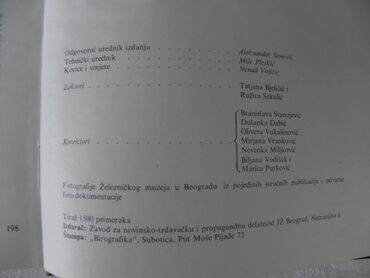 Knjige i stripovi: Knjiga: Stoleće železničkog skolstva, A 4 format, 199 str.1989. god — 3