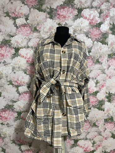 oversize kaputi: M (EU 38), Plaid, Without lining