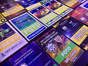 qarabağ hacken: Azərbaycan klublarının Avrokubok oyunlarına PRESS kartlar 23 ədəd — 2