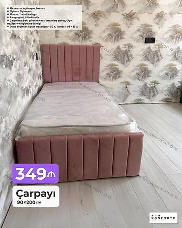 Ev və bağ: Çarpayı – 90×200 sm - Model: Bazasız, açılmayan mexanizm - Başlıq və — 1