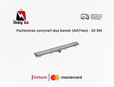 Paslanmaz çərçivəli duş kanalı (Alt/Yan) - 20 SMPaslanmaz Çərçivəli — 1