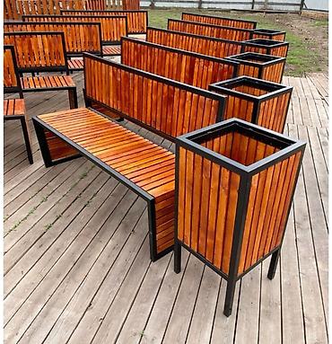 nil group: Metall karkaslı ağac mebel dəstləri - Material: qalın divarlı qara — 2