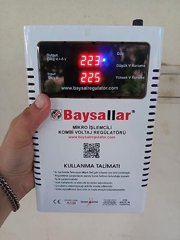 baysallar: İşlənmiş, Ev üçün, 1 faza, Gərginliy stabilizatoru, 220 V, Ünvandan götürmə, Ödənişli çatdırılma, Kredit yoxdur — 1