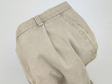 botki primark: Męskie spodnie Morgan – model EP 3539 - Kolor: beżowy, drobny prążek — 6