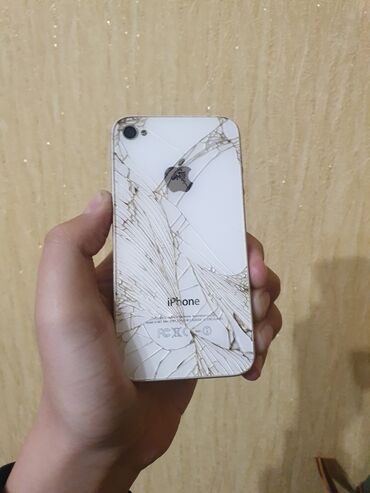 номер телефона акнет бишкек: IPhone 4S, Б/у, 16 ГБ, Белый, 90 %