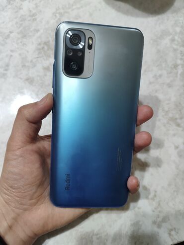 xiaomi телефоны: Xiaomi, Redmi Note 10S, 128 ГБ, цвет - Синий, 2 SIM
