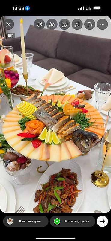 Выездные банкеты: 📌 Услуги Повара на выезд👩🏻🍳👩🏽🍳 📝Меню 📌Закуски :5 видов! at lalafo.kg — 29 Выездные банкеты: 📌 Услуги Повара на выезд👩🏻🍳👩🏽🍳 📝Меню 📌Закуски :5 видов! — 29