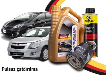 Mühərrik yağları: 4 Litr "5W/30 Dynamic oil" yağ + filter + mühərriki qalıntılardan