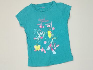 turkusowa koszula: Koszulka, 3-4 lat, 98-104 cm, stan - Dobry