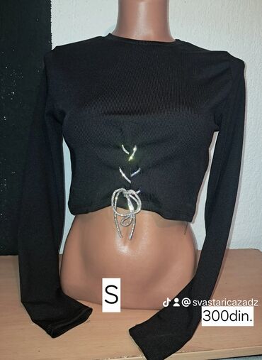 Majice kratkih rukava: Zara, S (EU 36), Saten, bоја - Šareno — 2