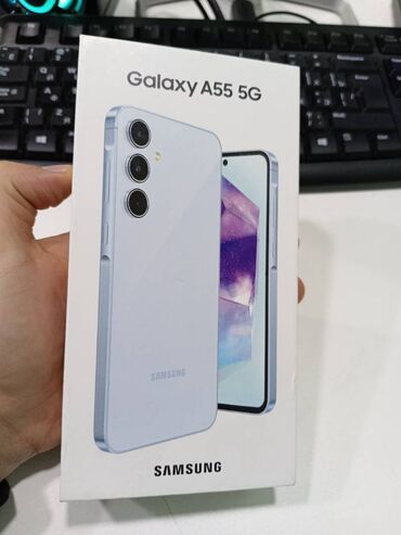 lombard telefon: Samsung Galaxy A55, 128 GB, rəng - Göy, Zəmanət