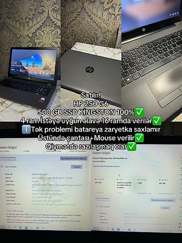 noutbuklar satisi: Salam. Gündəlik işlər, dərslər və ofis proqramları üçün ideal olan HP — 1