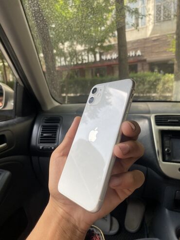 айфон 11 поо: IPhone 11, Колдонулган, 128 ГБ, Ак, Каптама, Кабель, Бөлүп төлөө менен, 95 %