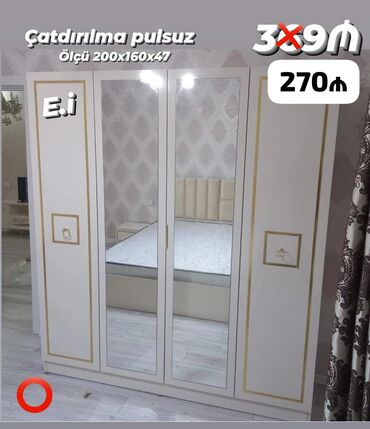 aro 10 1.4 mt: Yeni, Açılan, 4 qapılı Qarderob, paltar dolabı