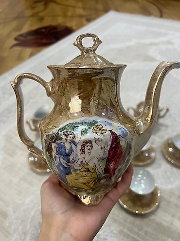 Qab-qacaq və mətbəx ləvazimatları: Qəhvə dəsti, rəng - Qəhvəyi, Madonna, 6 nəfərlik, Almaniya — 3
