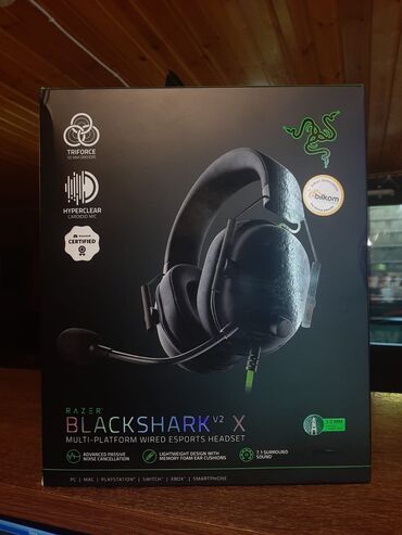 Qulaqlıqlar: Yeni Razer BlackShark V2 X modeli.7.1 dextekliyir cox gucdu ve super