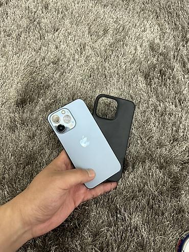 Apple iPhone: IPhone 13 Pro, Б/у, 256 ГБ, Голубой, Чехол, 85 % — 1