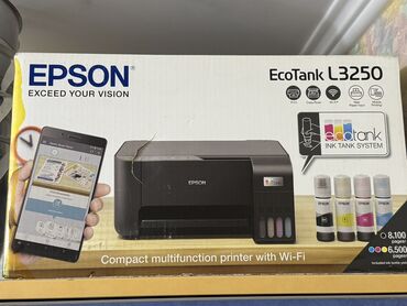 оригинальные расходные материалы epson цветные картриджи: Epson EcoTank L3250 • Тип: МФУ (печать, скан, копирование) •