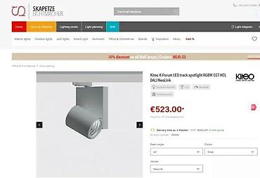 Rasveta: Kiteo K-Forum Stromschienenstrahler PI‑LED, NeoLink – crni - Tip: LED — 7