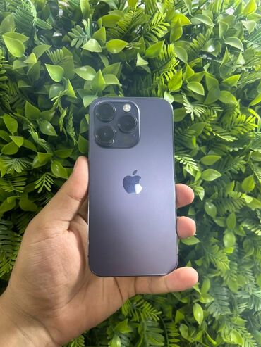 Apple iPhone: IPhone 14 Pro, 128 GB, Deep Purple, Kredit, Simsiz şarj, Face ID