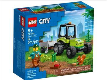 тракторы: Lego City 🏙️ 60390 Трактор 🚜, рекомендованный возраст 5+,86 деталей