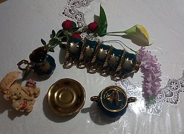 cay servisi: Çay dəsti, rəng - Yaşıl, Farfor — 2