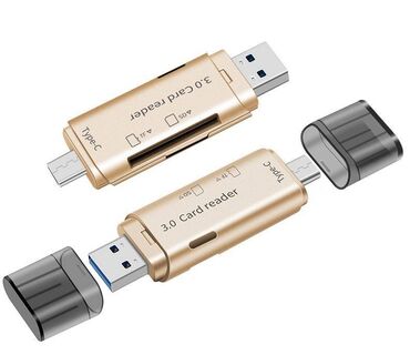 otg type c: Кардридер D -378 USB 3.0/ Type -C OTG для SD microSD карт USB- SD