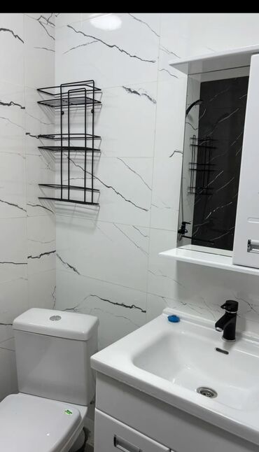 квартиру в ак орго: 1 бөлмө, 39 кв. м, Элитка, 3 кабат, Евроремонт