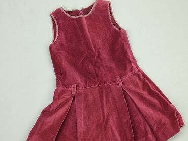 bordowa sukienka: Sukienka, 5-6 lat, 110-116 cm, stan - Dobry