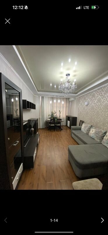 современная итальянская мебель для гостиных: Гарнитур для зала, Б/у, Диван, Ткань, текстиль, цвет - Серый