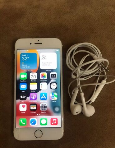 ayfon 6s 16 gb: IPhone 6s, < 16 GB, Qızılı, Barmaq izi