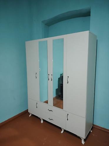 metbex skafi: Yeni, 4 qapılı, Güzgülü, Ağ, Açılan, Düz dolab — 5