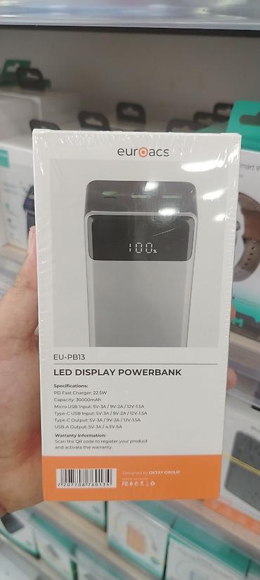 Euroacs və Joyroom powerbank modelləri 1) Euroacs EU-PB13 – LED lalafo.az -da Euroacs və Joyroom powerbank modelləri 1) Euroacs EU-PB13 – LED