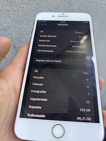 ikinci el ayfon 7: IPhone 7 Plus, 128 GB, Qırmızı — 7