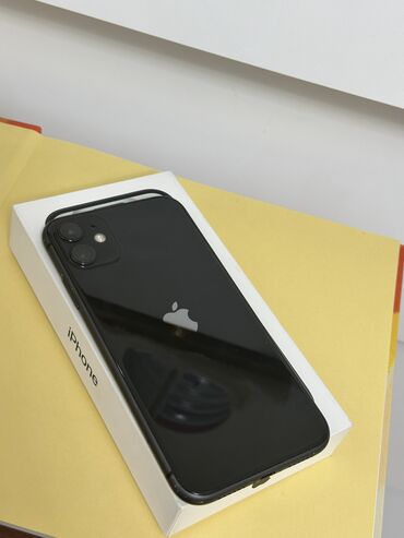 iphone 8 токмок: IPhone 11, Колдонулган, 128 ГБ, Кара, Коргоочу айнек, Каптама, Кабель, 75 %