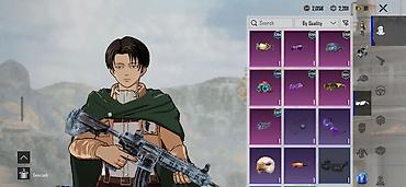 pubg hesab satışı pulsuz: PUBG Mobile hesabı – Levi (Attack on Titan) xarakter görünüşü ilə — 6