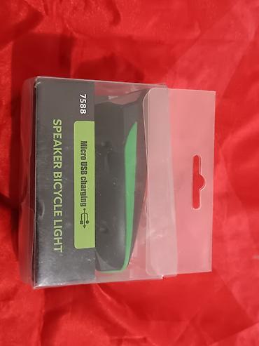 Велоаксессуары: Фонарик-спикер для велосипеда (модель 7588) Компактный передний свет — 5