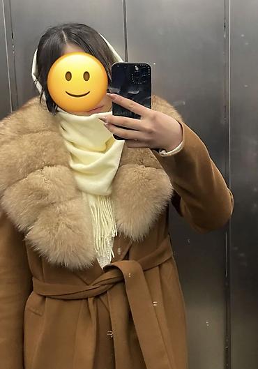 Пальто: Пальто, Классика, Зима, Кашемир, Длинная модель, С поясом, M — 2